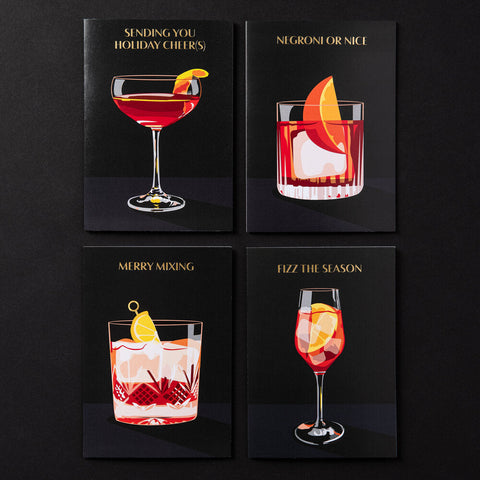Love & Victory - Bitter Cocktail Holiday Cards (8) by Love & Victory - Alambika Canada