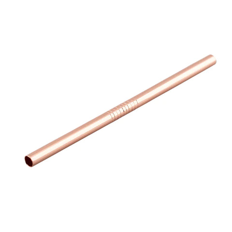 Drinking Straws - Straight Steel Copper - 13cm - Alambika Alambika Eco & Reusable