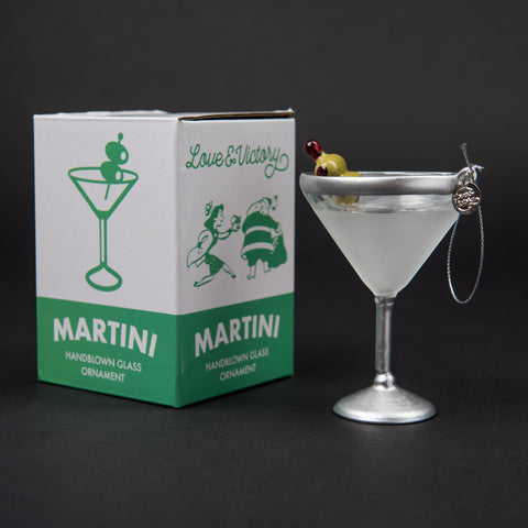 Love & Victory - Martini Cocktail Ornament by Love & Victory - Alambika Canada