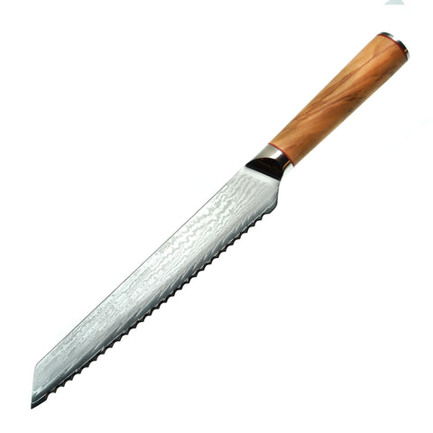 Bread Knife with Olive Wood handle - Alambika Alambika Knives - Folding