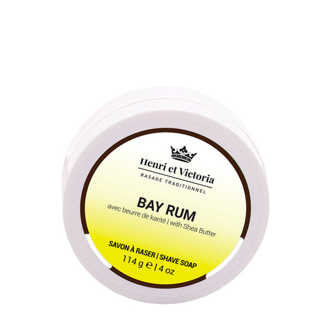 Shaving Soap Vegan - Bay Rum by Henri et Victoria - Alambika Canada