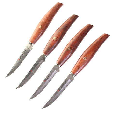 Steak Knife - Kaioh VG10 Damas Bubinga - set of 4