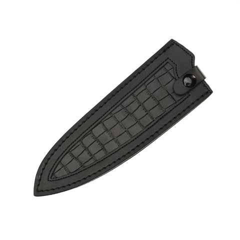 Black Leather Sheath - Santoku by Jesemi's Collection - Alambika Canada