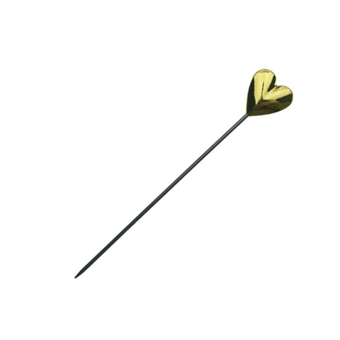 Cocktail Pick - Heart Gold - Alambika Alambika Barware - Accessories