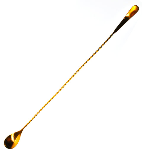 Barspoon - Flat Louis Long Gold 40cm - Alambika Alambika Barware - Spoon