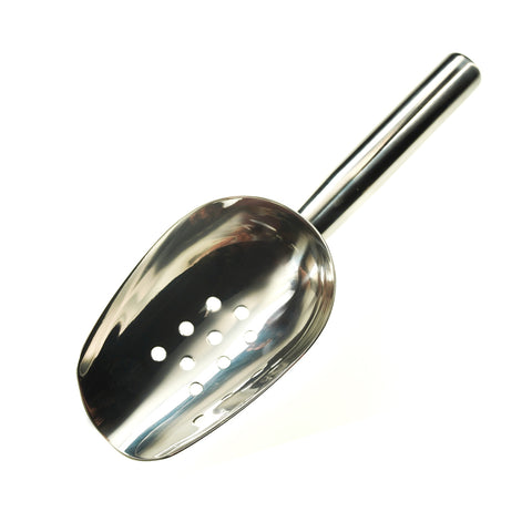 Stainless Ice Scoop with Holes by Alambika - Alambika Canada